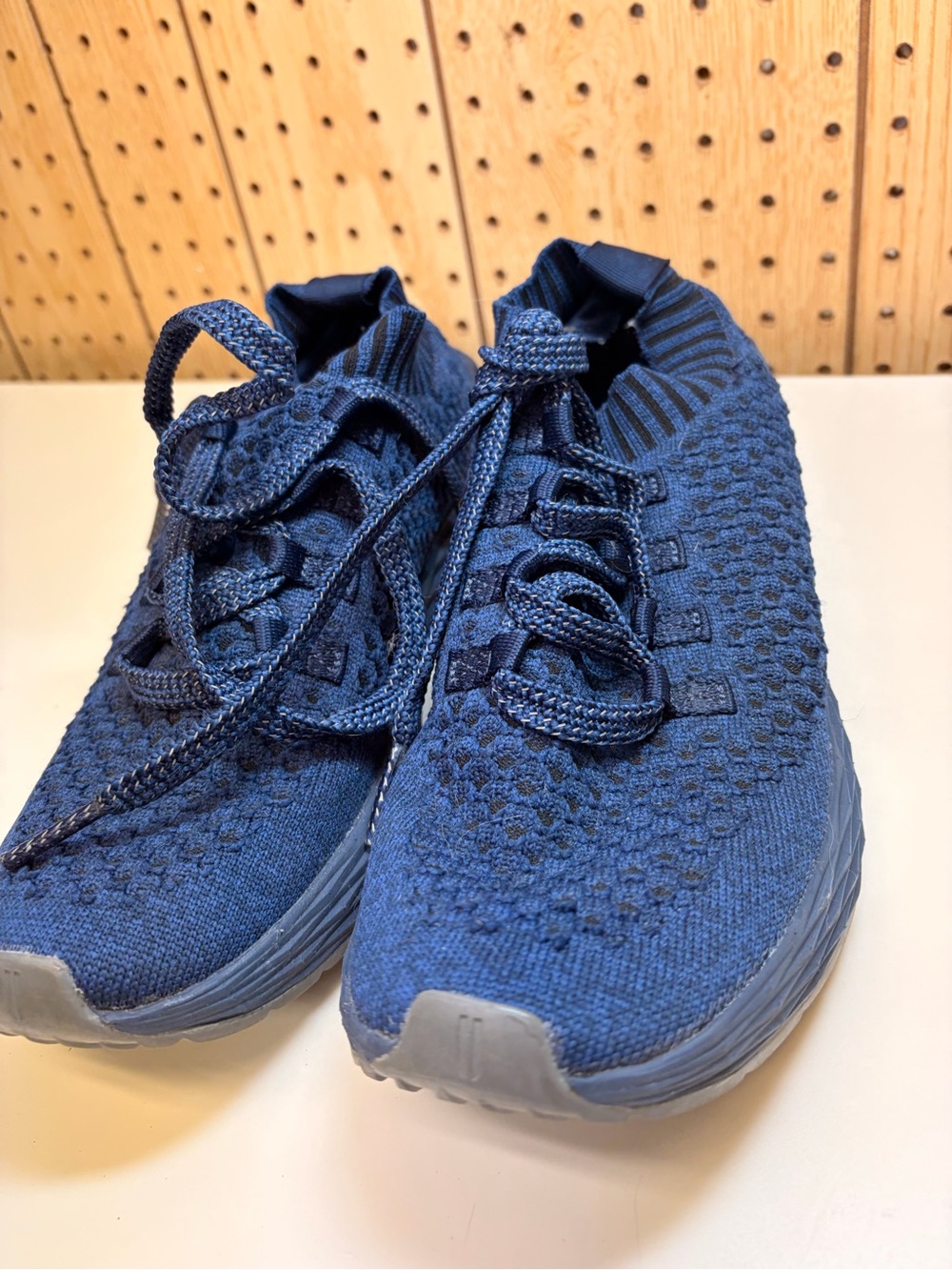 NOBULL Allday Navy Knit Slip-On Sneakers